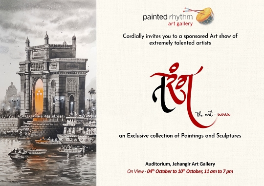 PAINTED RHYTHM Art Gallery Presents TARANG Art Exhibition by Top 55 artists in Jehangir Art Gallery