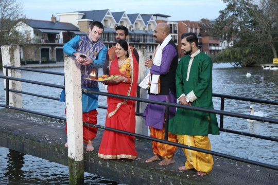 Director Kumar Saurav Sinha has teamed up with British and Indian actors to shoot Chhath Puja music video in London