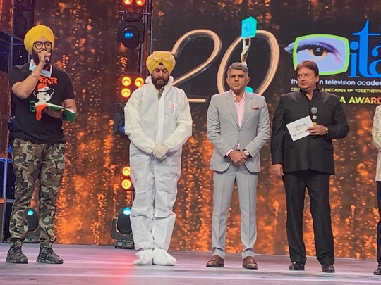 CORONA WARRIORS JITENDER SINGH SHUNTY & JYOTJEET FELICITATED AT ITA AWARDS 2021