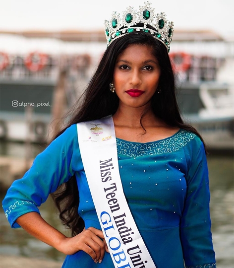 Peeli Krishna Kumar Winner Of  Miss Teen India Universe 2020  Globe A Virtual Edition Presented By Ashwin Rajput