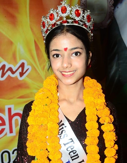 Karishma Mehra Winner Of  Miss Teen India Universe 2020 Earth  A Virtual Edition Presented By Ashwin Rajput