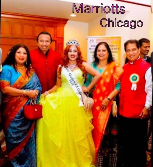 World  PEACE Messenger  Angel Tetarbe Celebrated Independence Day Flag Hoisting At Times- Square New York