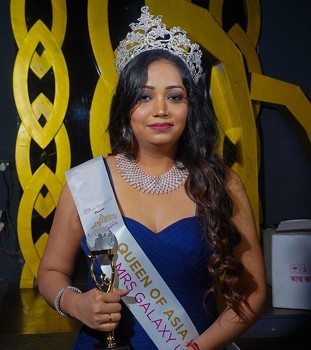 Queen Of Asia International Crowned Mrs  Micky Gupta As Mrs Galaxy Universe Queen
