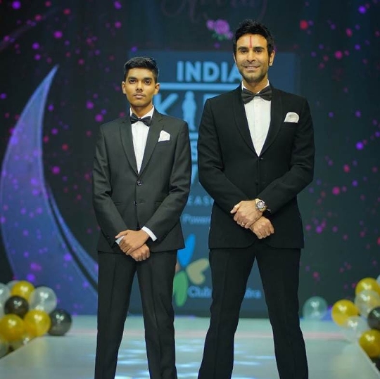 Sandip Soparrkar and his son Arjun Soparkar walk as showstoppers for India Kids Fashion Week – IKFW