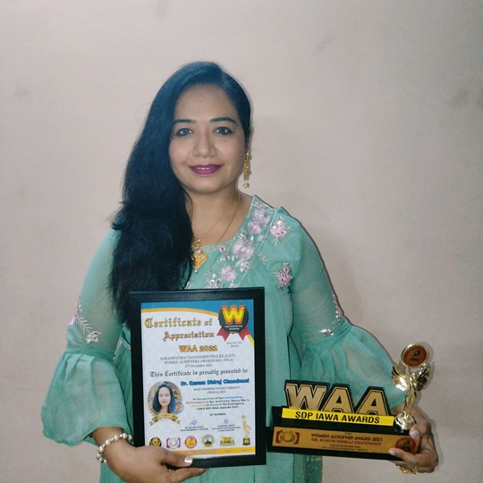 SDP Women Achievers Award was conducted Virtually by IAWA ( INNOVATIVE ARTIST WELFARE ASSOCIATION organised by Amarcine Productions