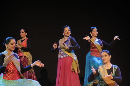 Classical colouring of  Three – THRAYAM at NCPA conceptualised by  Kalashri Dr Lata Surendra