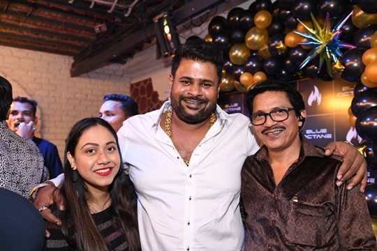 Philanthropist Ronnie Rodrigues Gets A Warm Welcome From Kushal Dhuri And Mansoor Wahab At The Reopening Of  Blue Octane Kitchen & Bar