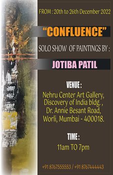 CONFLUENCE Solo Show Of Paintings By Well-Known Artist Jotiba Patil In Nehru Centre Art Gallery