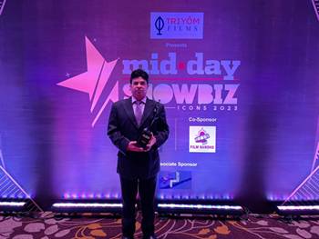 Producer Actor Shantanu Bhamare Got Felicitated At The MID-DAY SHOWBIZ ICONS 2023 Awards